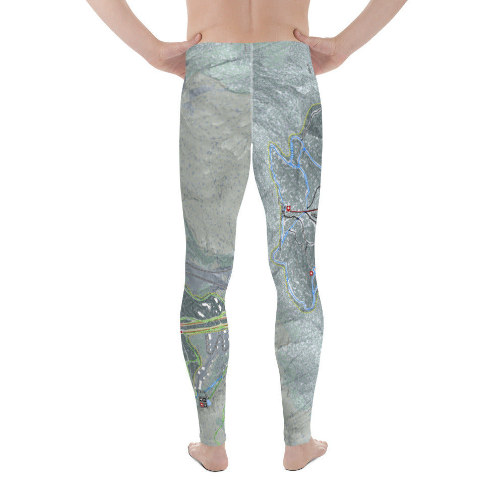 Smuggler's Notch, Vermont Ski Trail Map - Men's Base Layer Bottoms - Powderaddicts