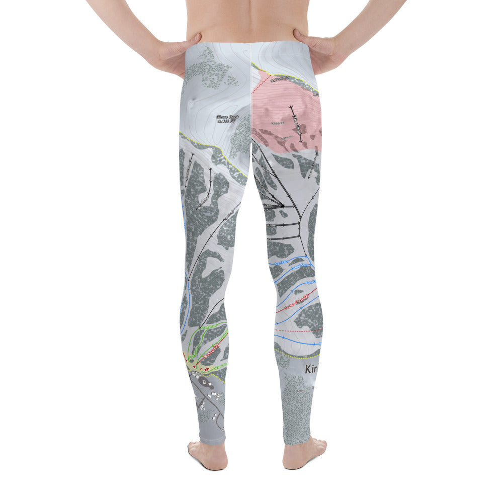 Kirkwood, California Ski Trail Map - Men's Base Layer Bottoms - Powderaddicts