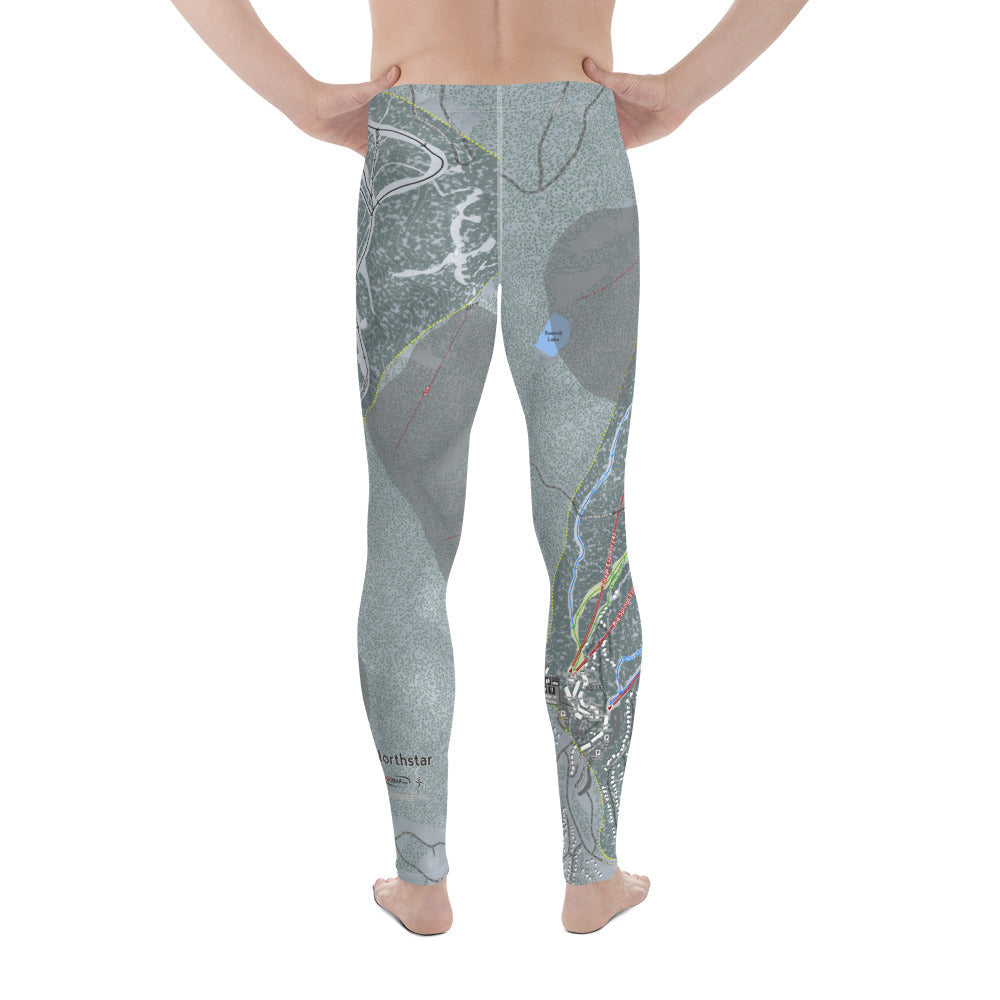 Northstar, California Ski Trail Map - Men's Base Layer Bottoms - Powderaddicts