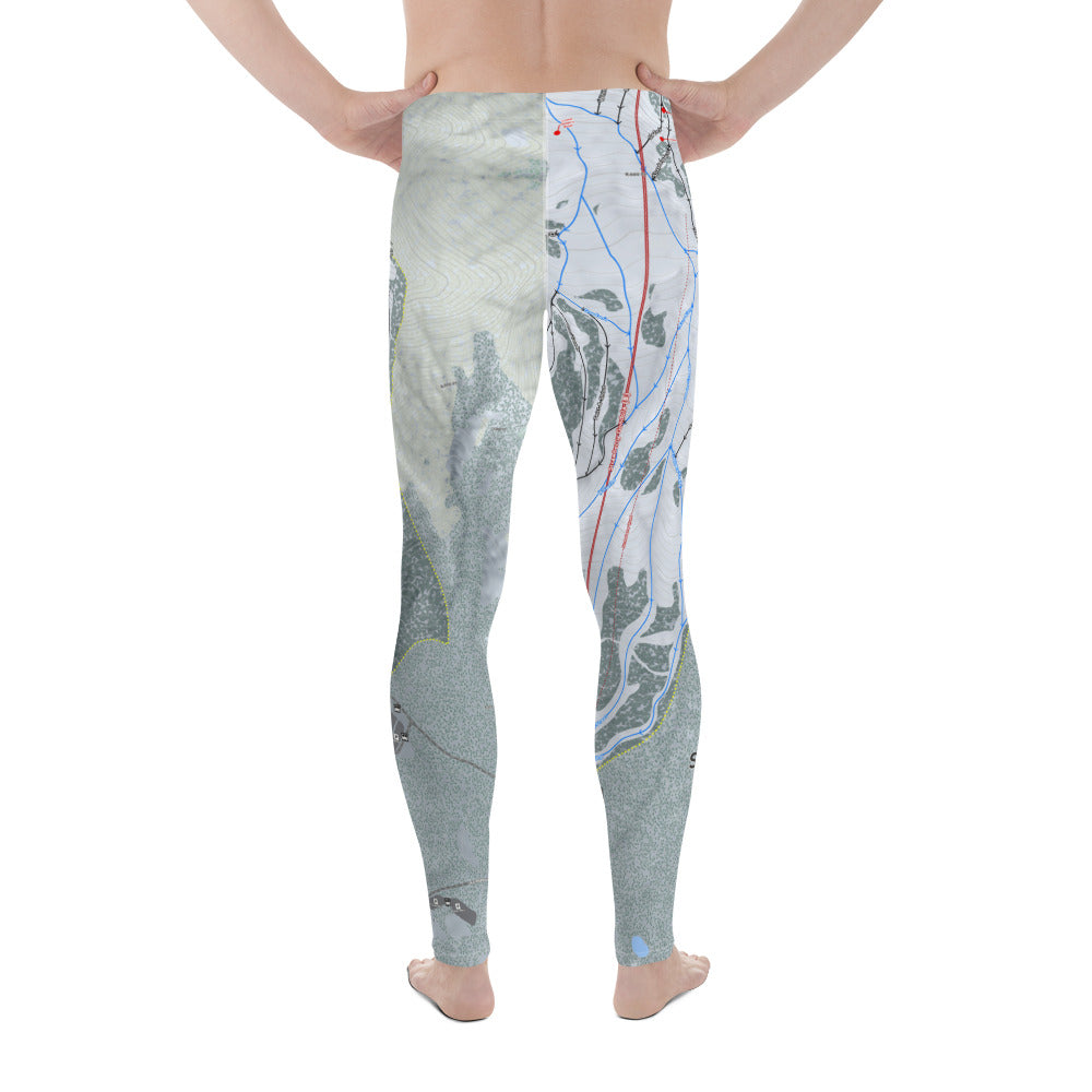 Snowbasin, Utah Ski Trail Map - Men's Base Layer Bottoms - Powderaddicts