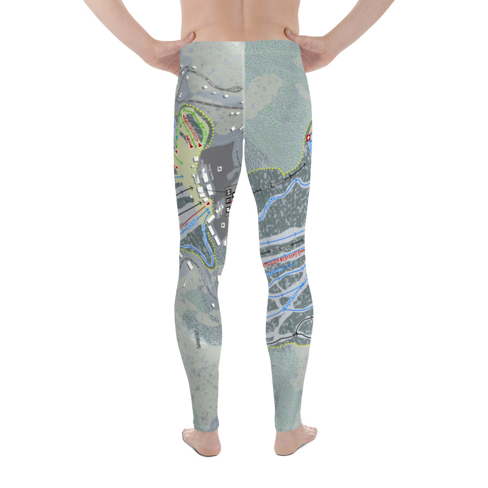 Pico Mountain, Vermont Ski Trail Map - Men's Base Layer Bottoms - Powderaddicts