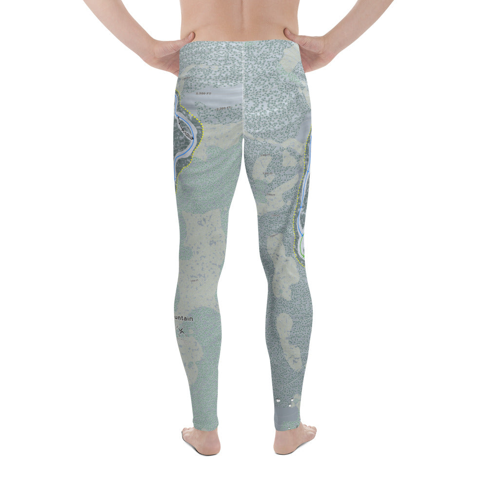 Magic Mountain, Vermont Ski Trail Map - Men's Base Layer Bottoms - Powderaddicts