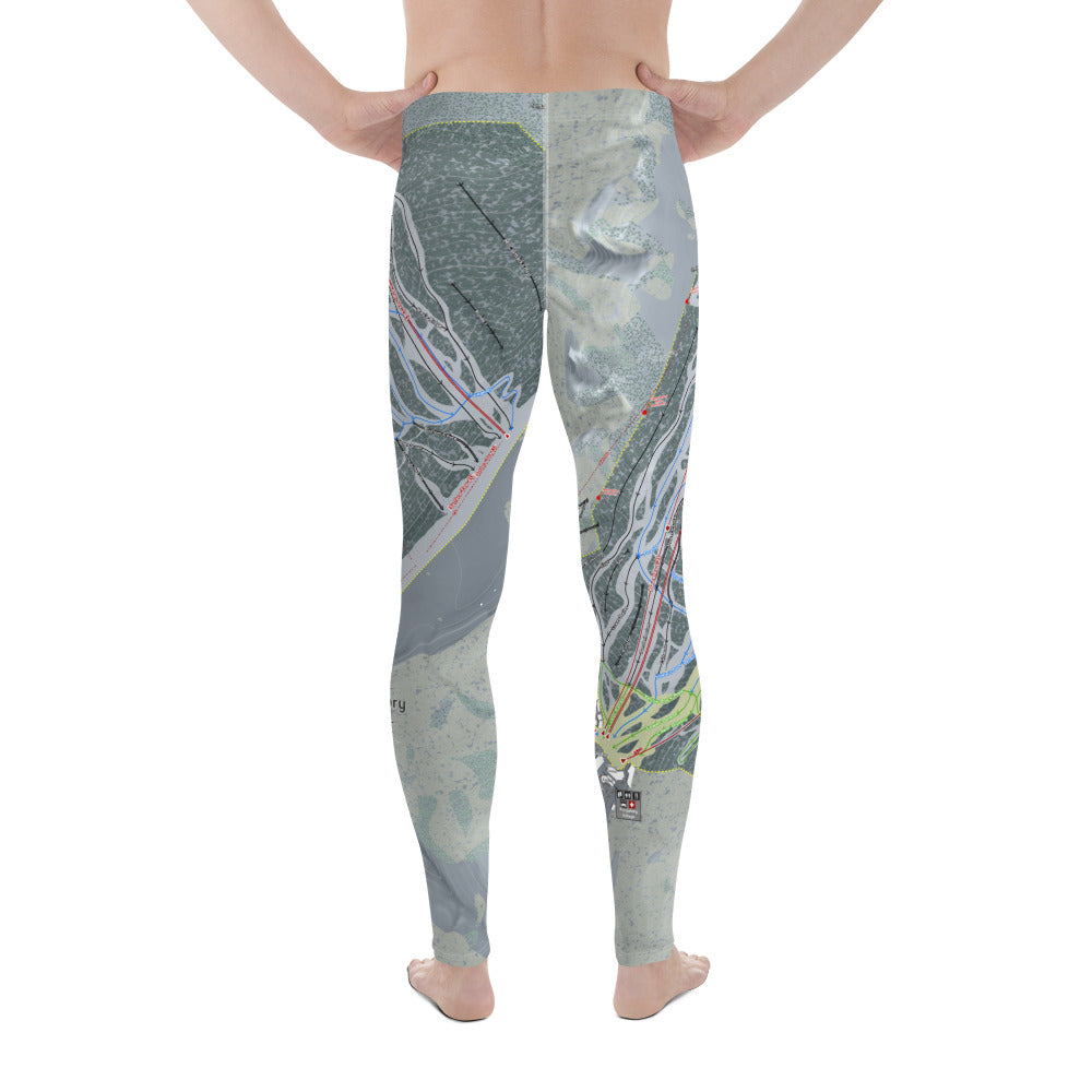 Purgatory, Colorado Ski Trail Map - Men's Base Layer Bottoms - Powderaddicts