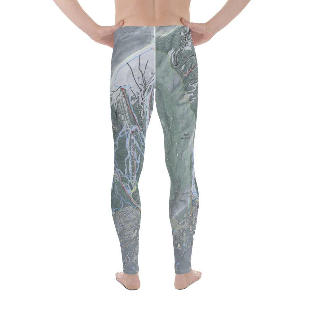 Aspen Snowmass, Colorado Ski Trail Map Men's Base Layers