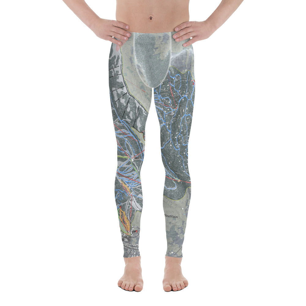 Park City, Utah Ski Trail Map - Men's Base Layer Bottoms - Powderaddicts