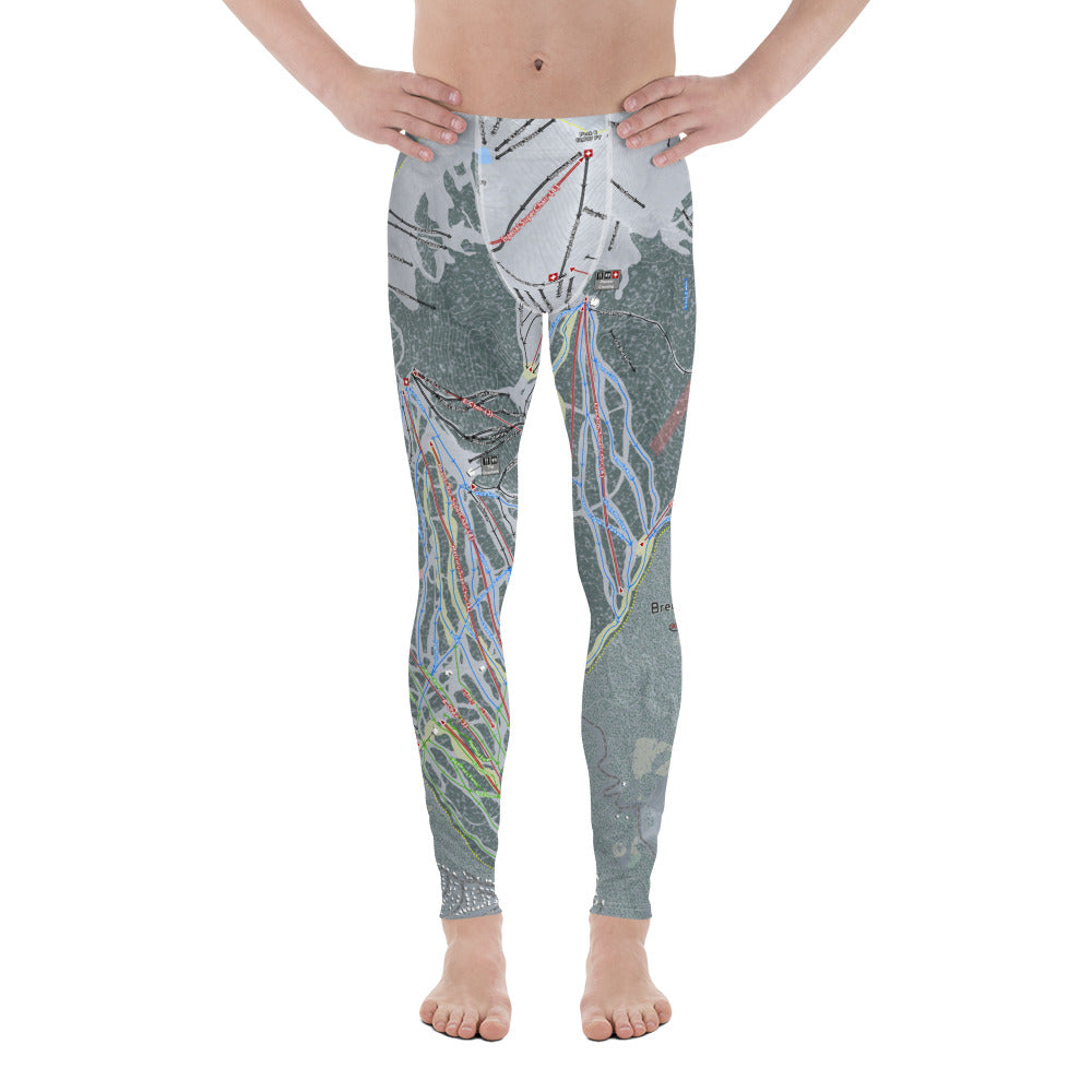 Breckenridge, Colorado Ski Trail Map - Men's Base Layer Bottoms - Powderaddicts