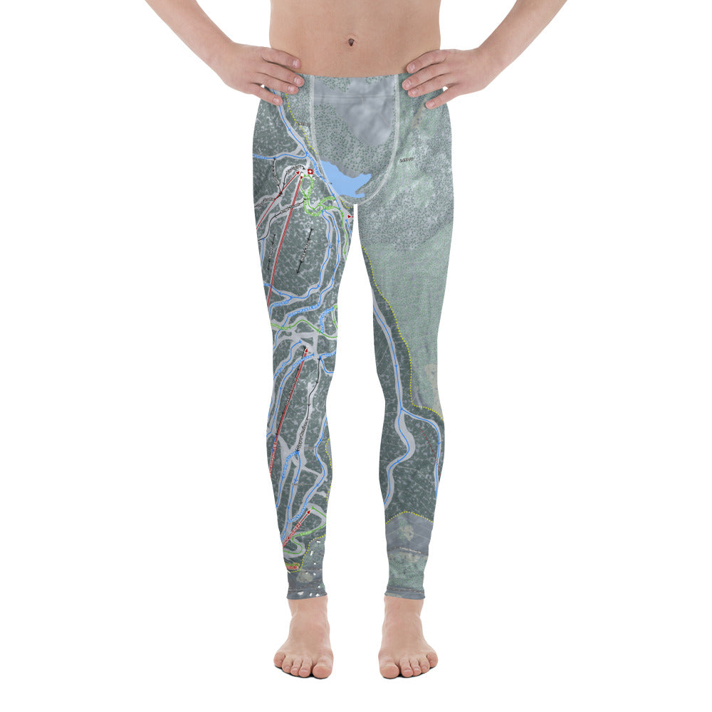 Loon Mountain, New Hampshire Ski Trail Map - Men's Base Layer Bottoms - Powderaddicts