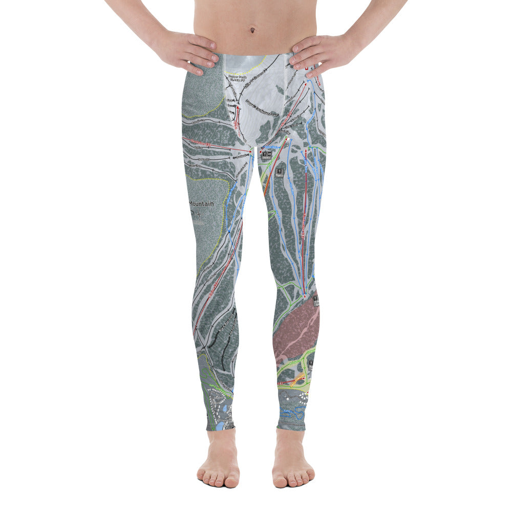 Copper Mountain, Colorado Ski Trail Map - Men's Base Layer Bottoms - Powderaddicts