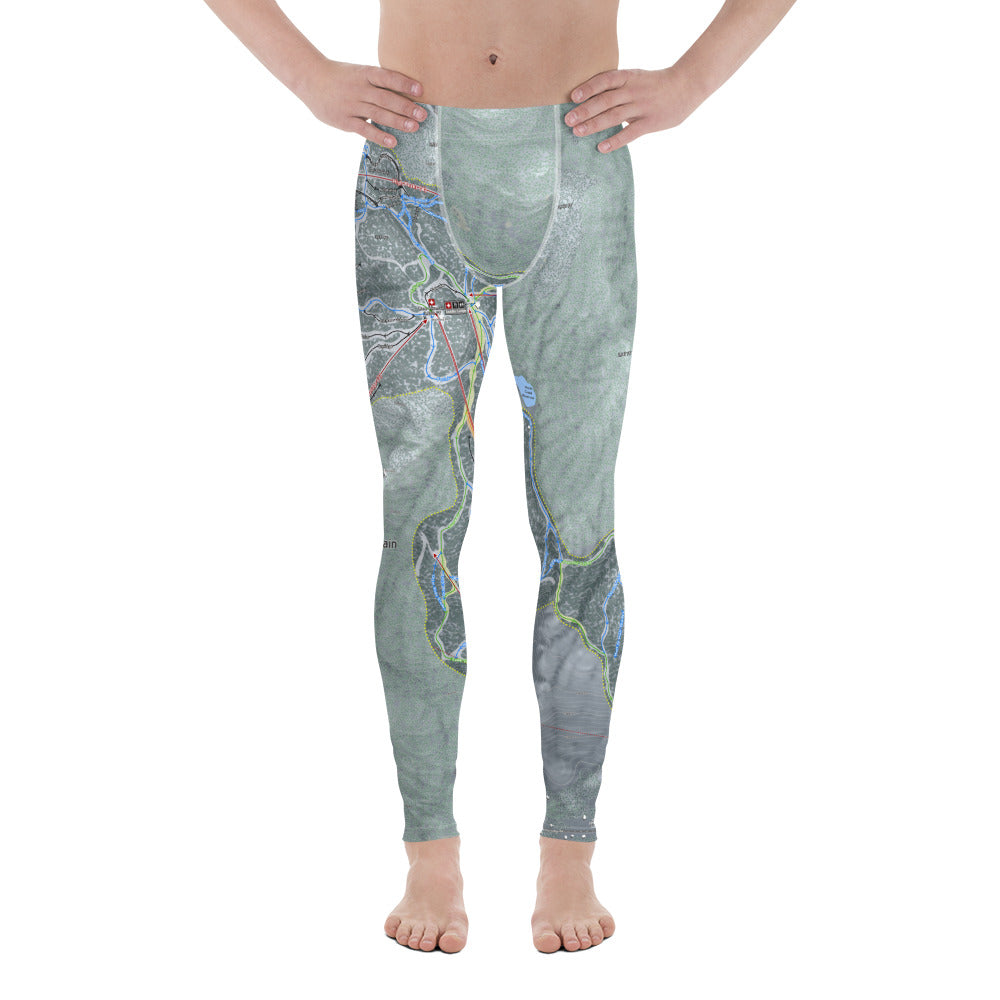 Gore Mountain, New York Ski Trail Map - Men's Base Layer Bottoms - Powderaddicts