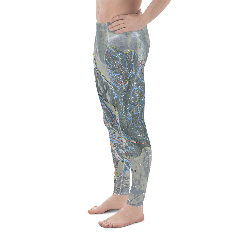 Park City, Utah Ski Trail Map - Men's Base Layer Bottoms - Powderaddicts