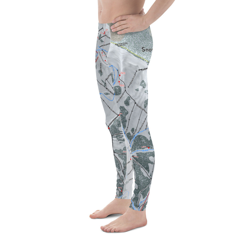 Snowbird, Utah Ski Trail Map - Men's Base Layer Bottoms - Powderaddicts