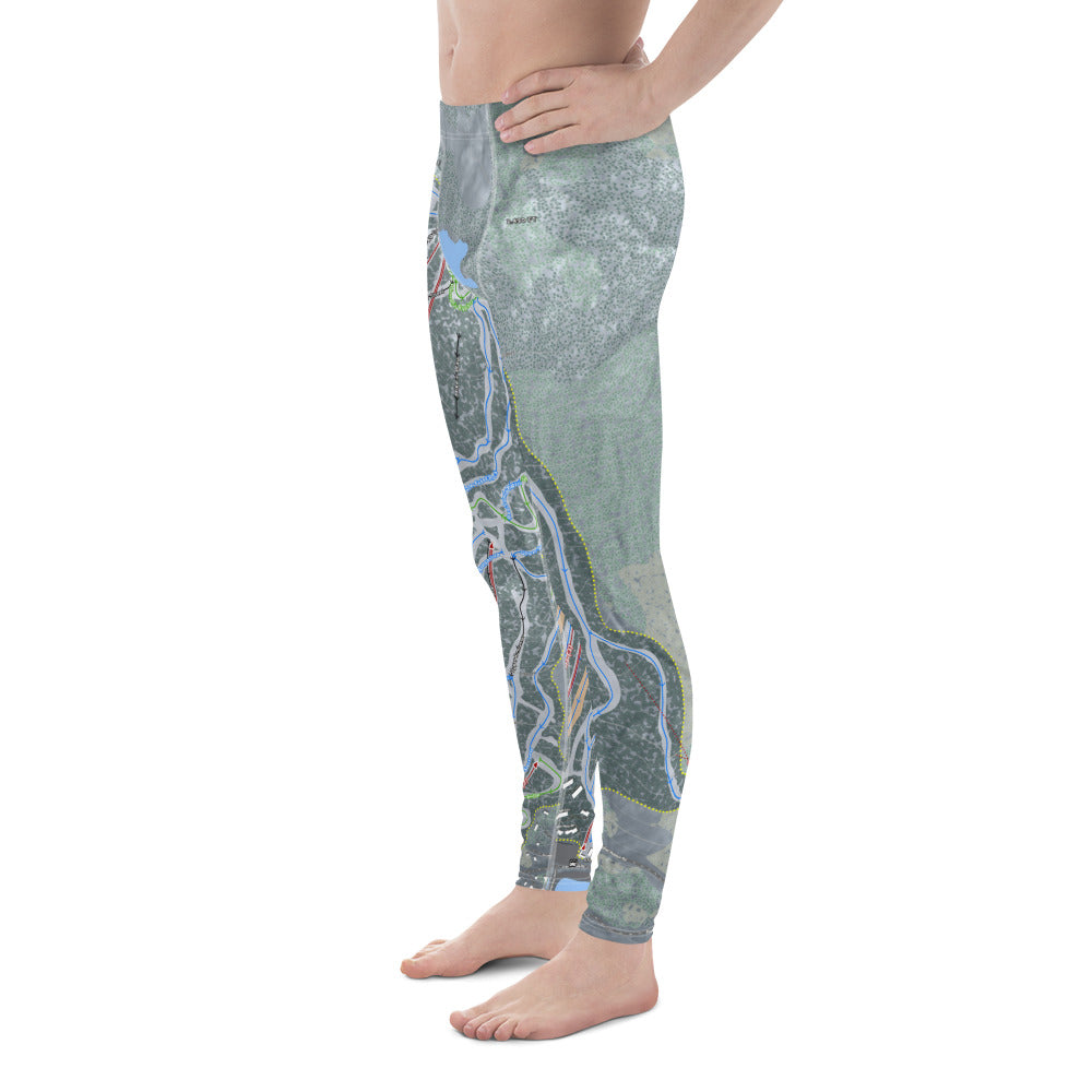 Loon Mountain, New Hampshire Ski Trail Map - Men's Base Layer Bottoms - Powderaddicts