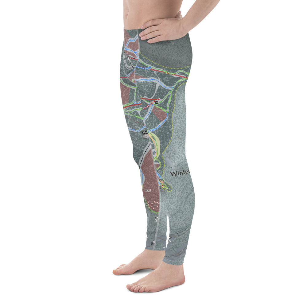 Winter Park, Colorado Ski Trail Map - Men's Base Layer Bottoms - Powderaddicts