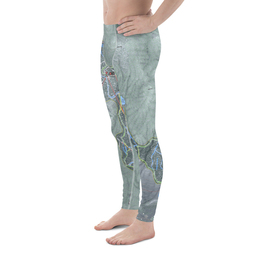 Gore Mountain, New York Ski Trail Map - Men's Base Layer Bottoms - Powderaddicts