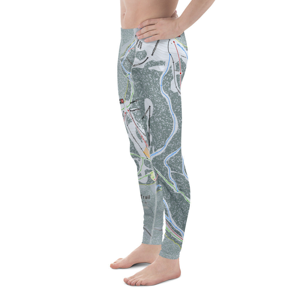 Lost Trail, Montana Ski Trail Map - Men's Base Layer Bottoms - Powderaddicts