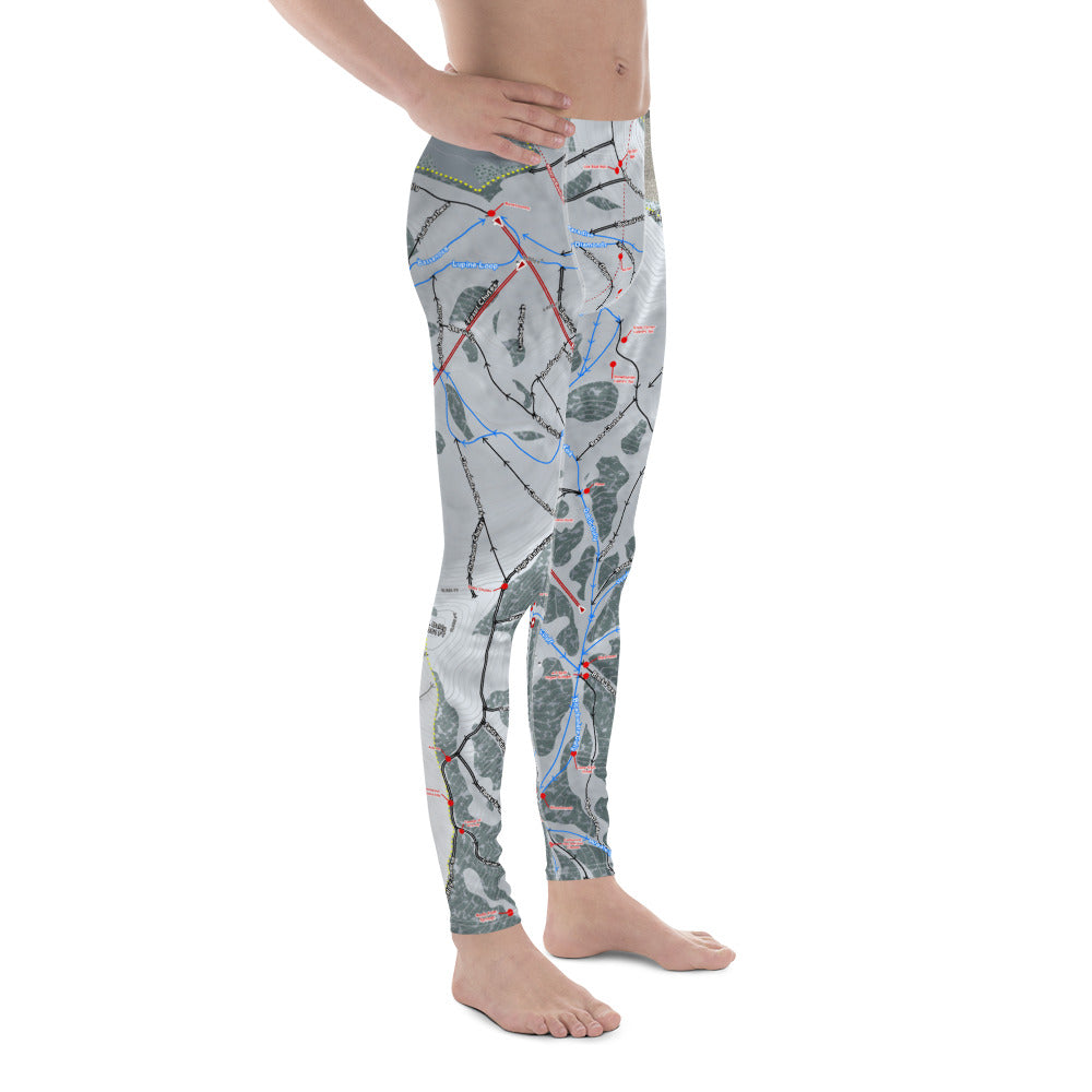 Snowbird, Utah Ski Trail Map - Men's Base Layer Bottoms - Powderaddicts