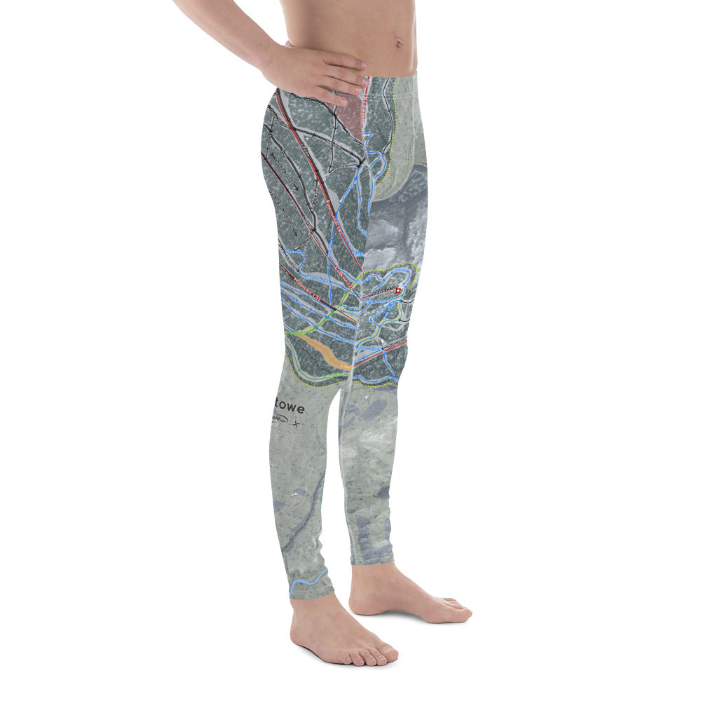 Stowe, Vermont Ski Trail Map - Men's Base Layer Bottoms - Powderaddicts