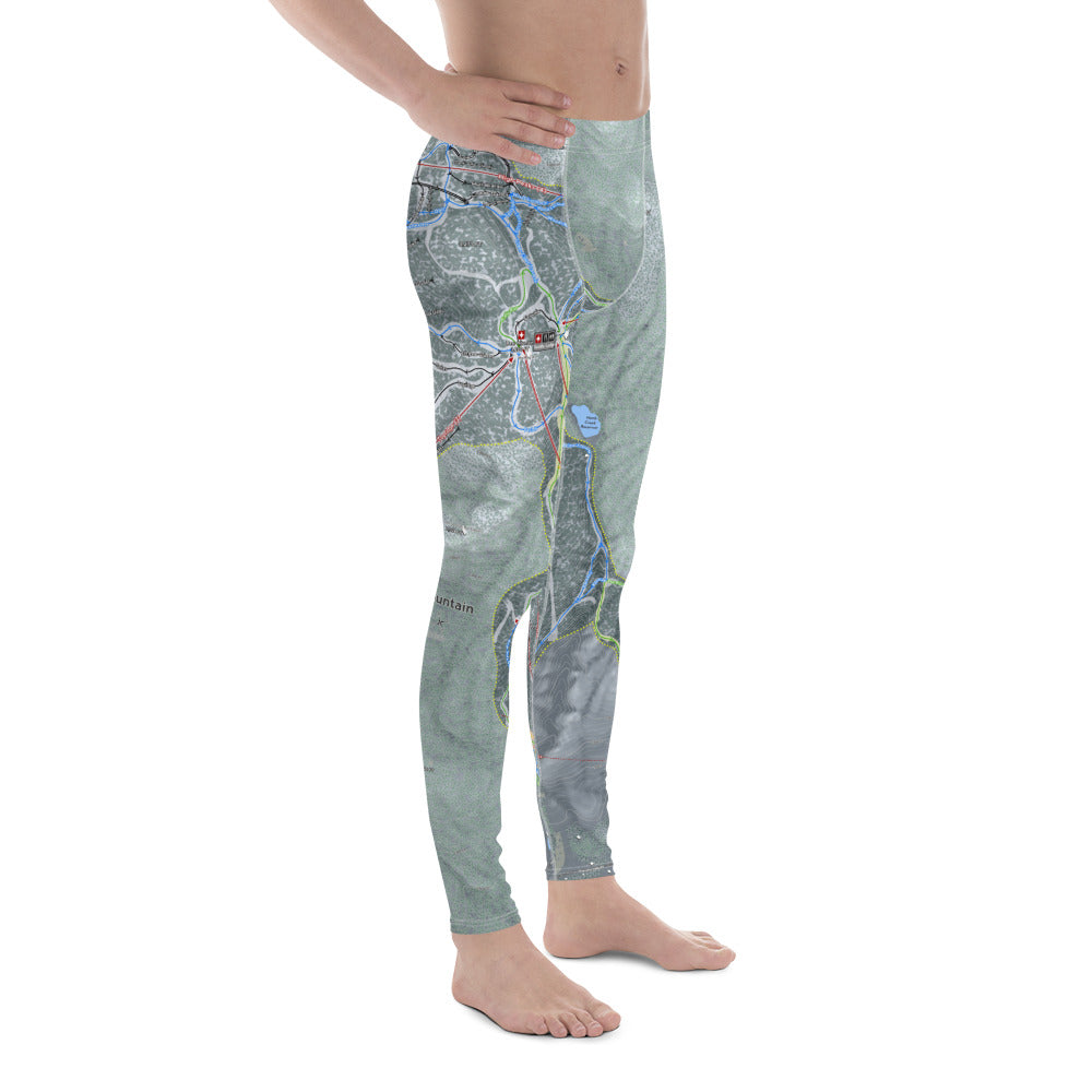 Gore Mountain, New York Ski Trail Map - Men's Base Layer Bottoms - Powderaddicts