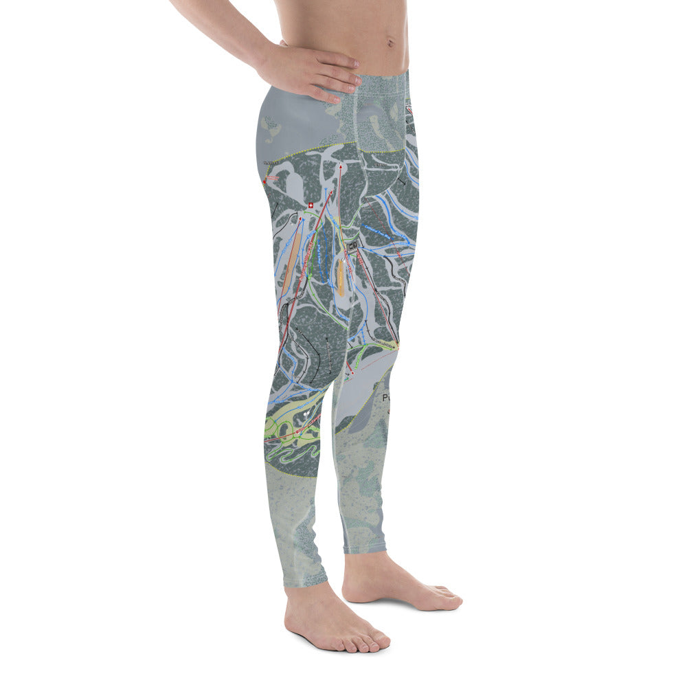 Purgatory, Colorado Ski Trail Map - Men's Base Layer Bottoms - Powderaddicts