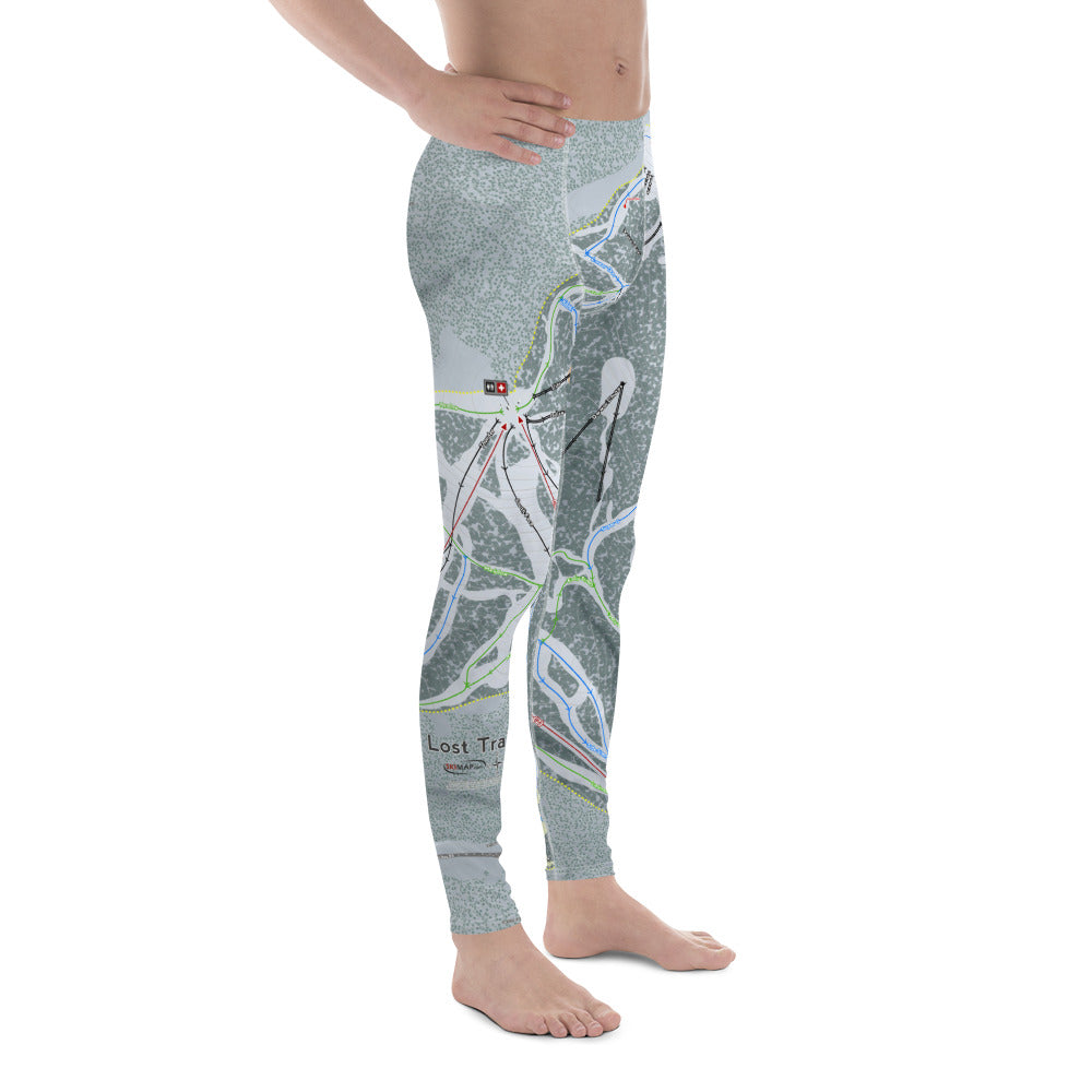 Lost Trail, Montana Ski Trail Map - Men's Base Layer Bottoms - Powderaddicts