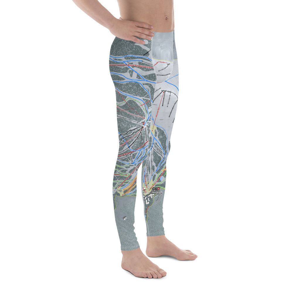 Mammoth Mountain, California Ski Trail Map - Men's Base Layer Bottoms - Powderaddicts