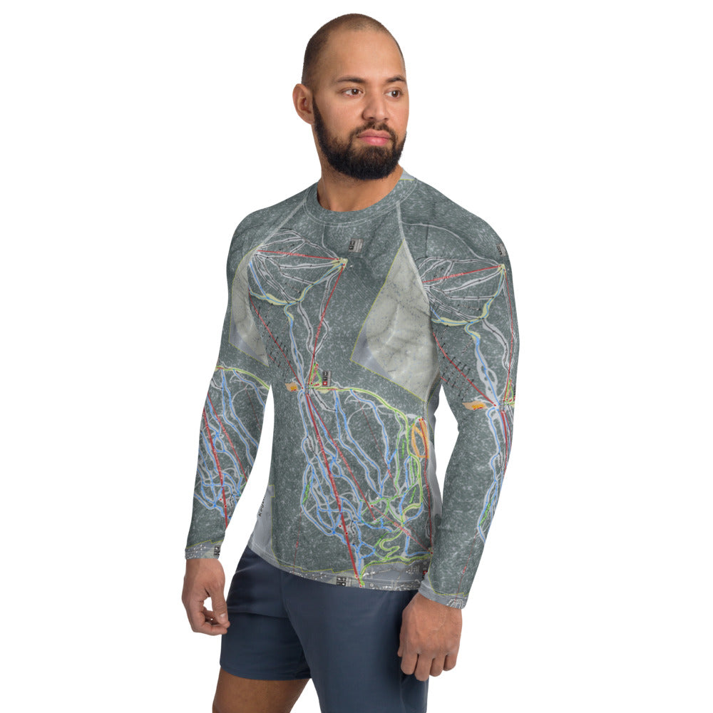 Keystone, Colorado Ski Trail Map Men's Base Layer Top - Powderaddicts