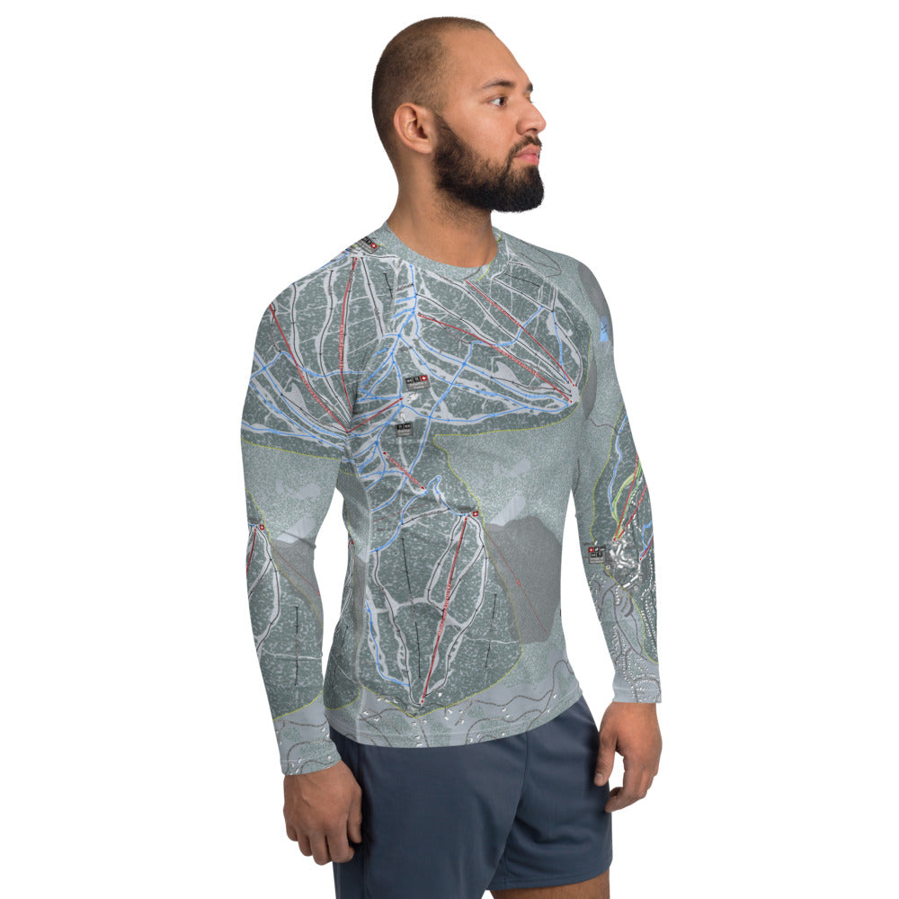 Northstar, California Ski Trail Map Men's Base Layer Top - Powderaddicts