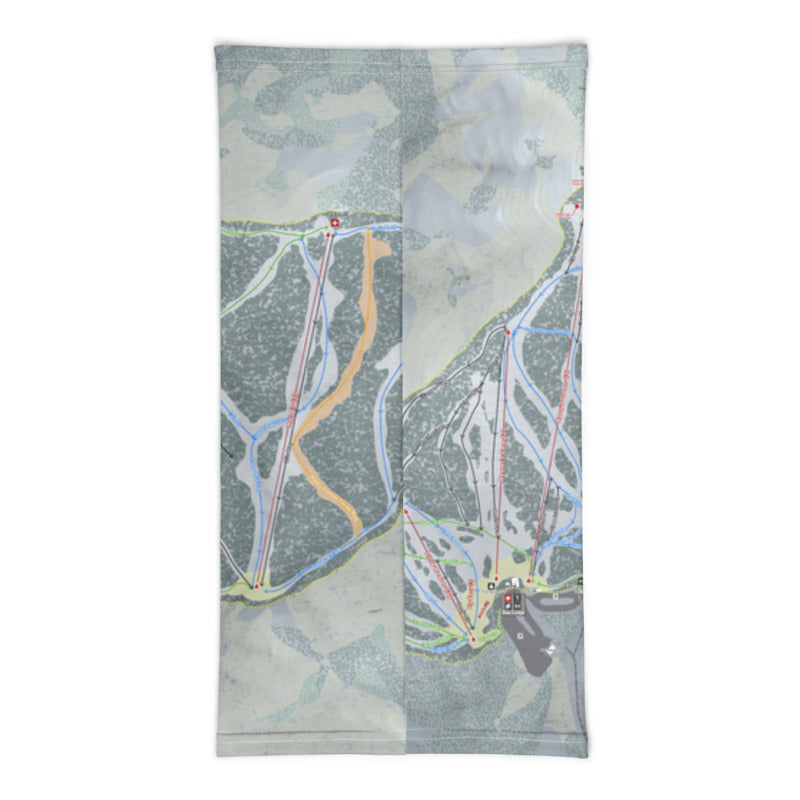 Beaver Mountain, Utah Ski Trail Map Printed Neck Gaiter - Powderaddicts