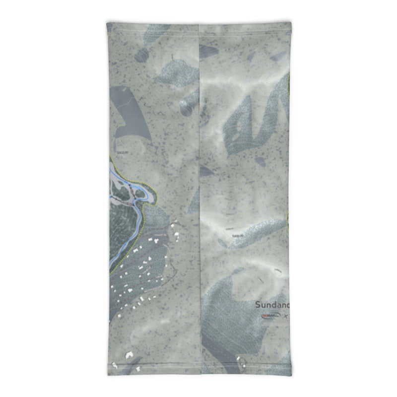 Sundance, Utah Ski Trail Map Printed Neck Gaiter - Powderaddicts