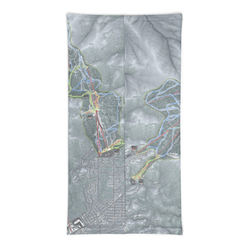 Heavenly, Nevada Ski Trail Map Printed Neck Gaiter - Powderaddicts