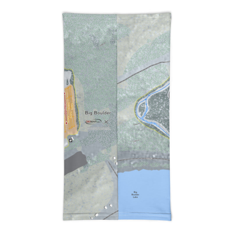 Big Boulder, Pennsylvania Ski Trail Map Printed Neck Gaiter - Powderaddicts