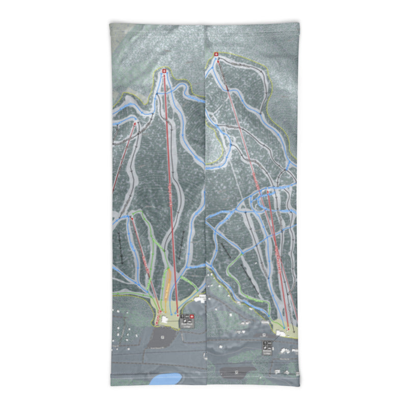 Attitash Mountain, New Hampshire Ski Trail Map Printed Neck Gaiter - Powderaddicts