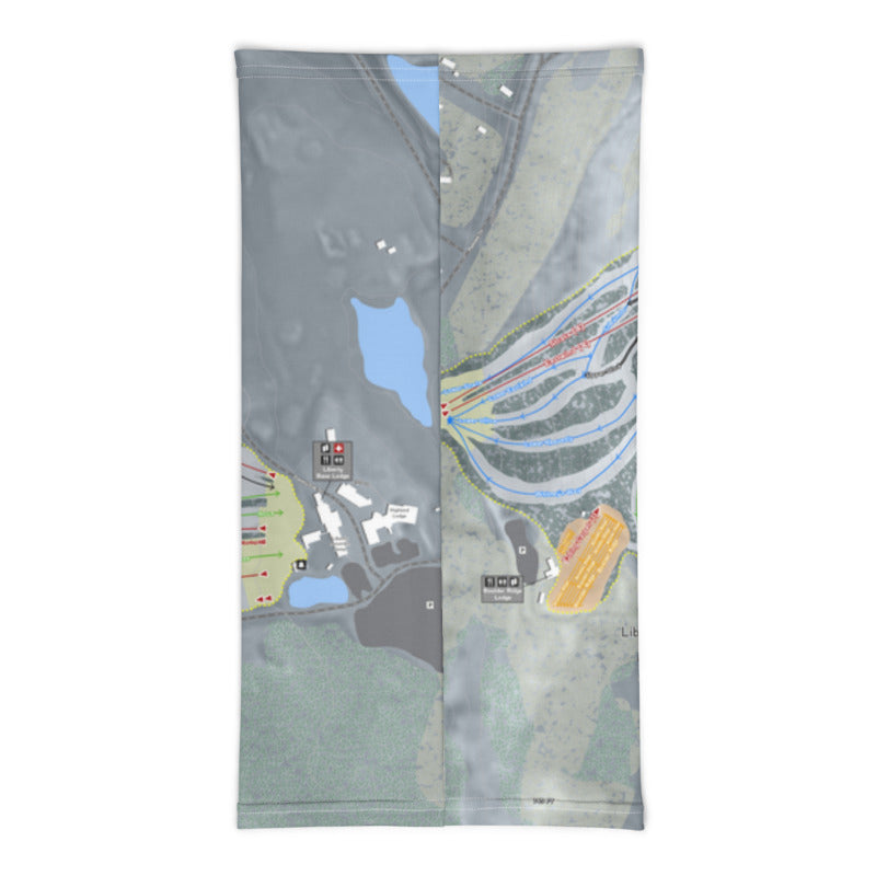 Liberty Mountain, Pennsylvania Ski Trail Map Printed Neck Gaiter - Powderaddicts