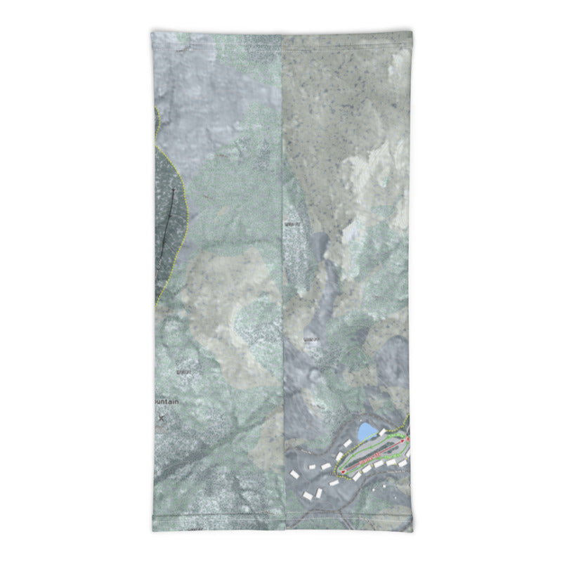 Tenney Mountain, New Hampshire Ski Trail Map Printed Neck Gaiter - Powderaddicts