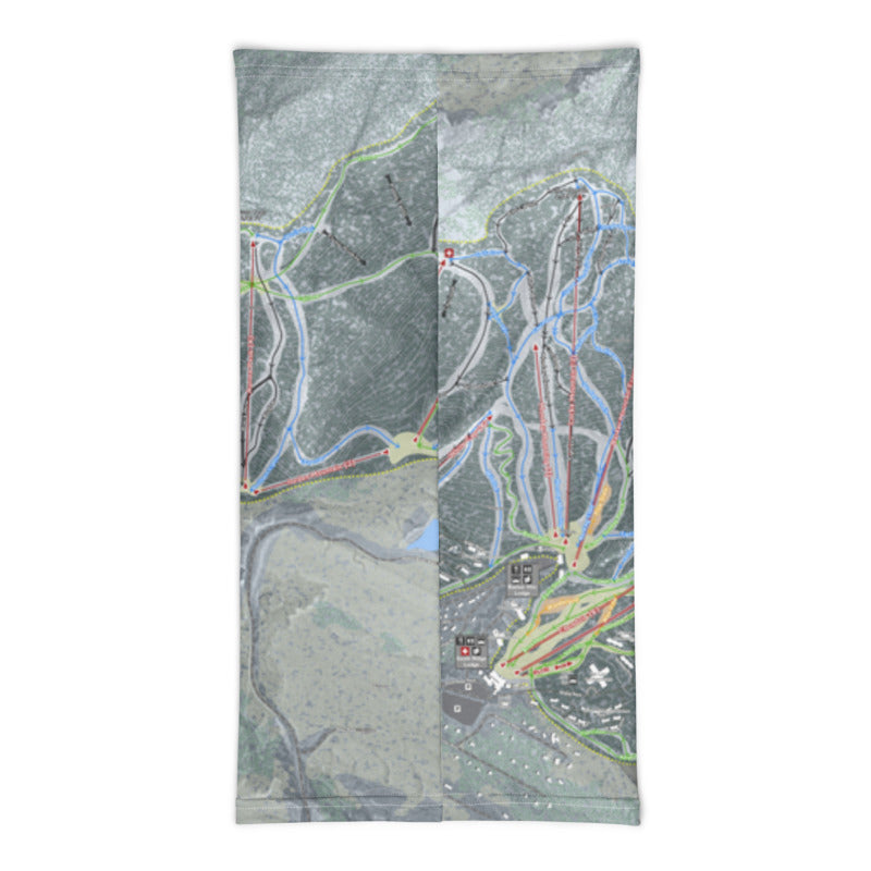 Sunday River, Maine Ski Trail Map Printed Neck Gaiter - Powderaddicts