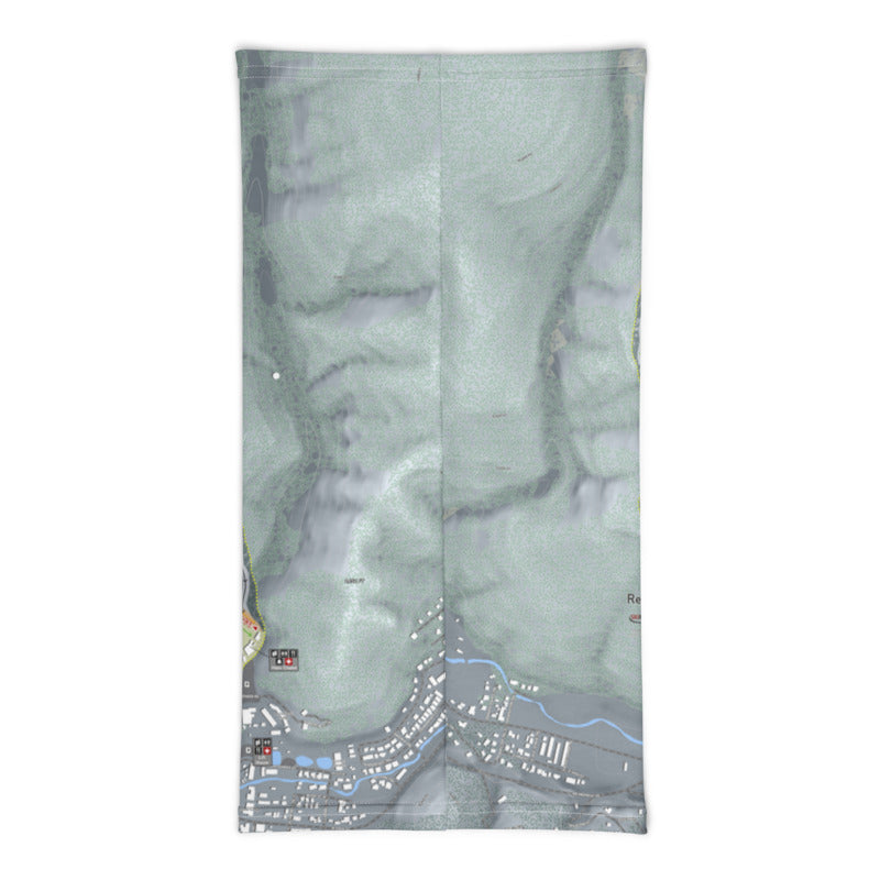 Red River, New Mexico Ski Trail Map Printed Neck Gaiter - Powderaddicts