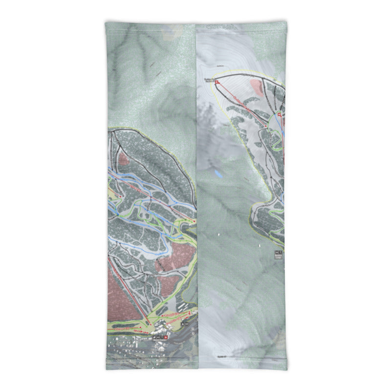 Taos, New Mexico Ski Trail Map Printed Neck Gaiter - Powderaddicts