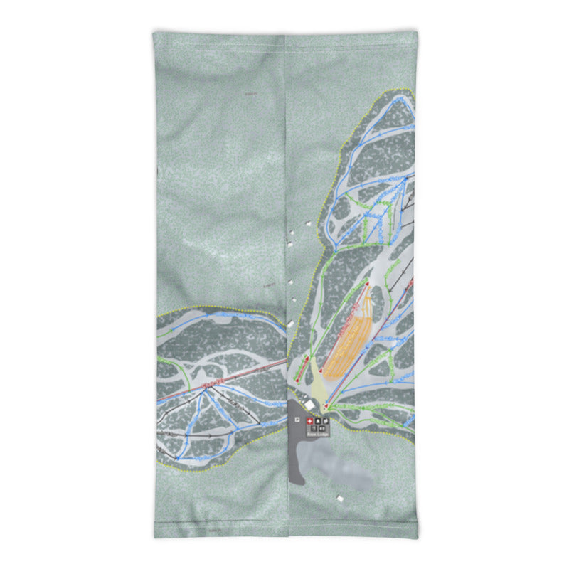 Deer Mountain, South Dakota Ski Trail Map Printed Neck Gaiter - Powderaddicts