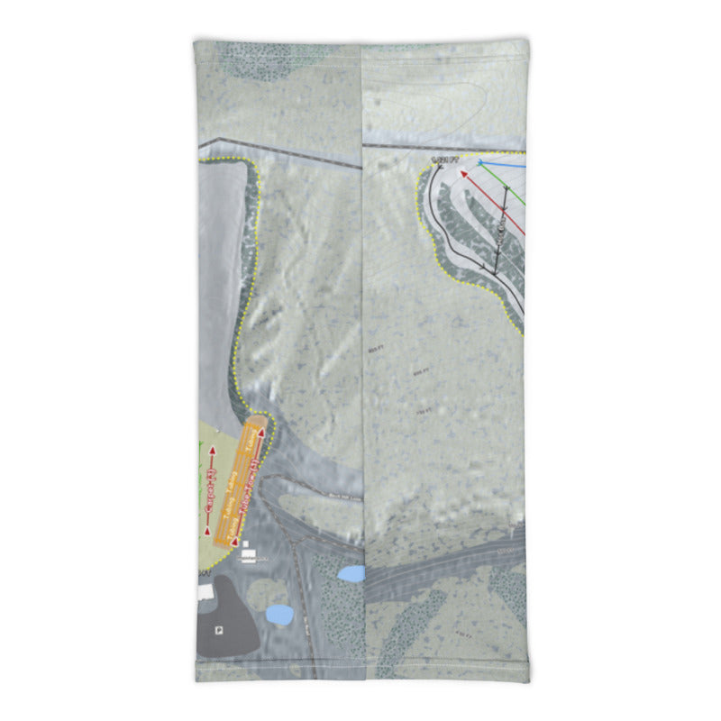 Birch Hill, Alaska Ski Trail Map Printed Neck Gaiter - Powderaddicts