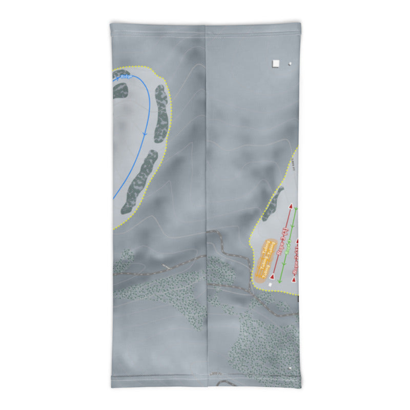 Echo Valley, Washington Ski Trail Map Printed Neck Gaiter - Powderaddicts