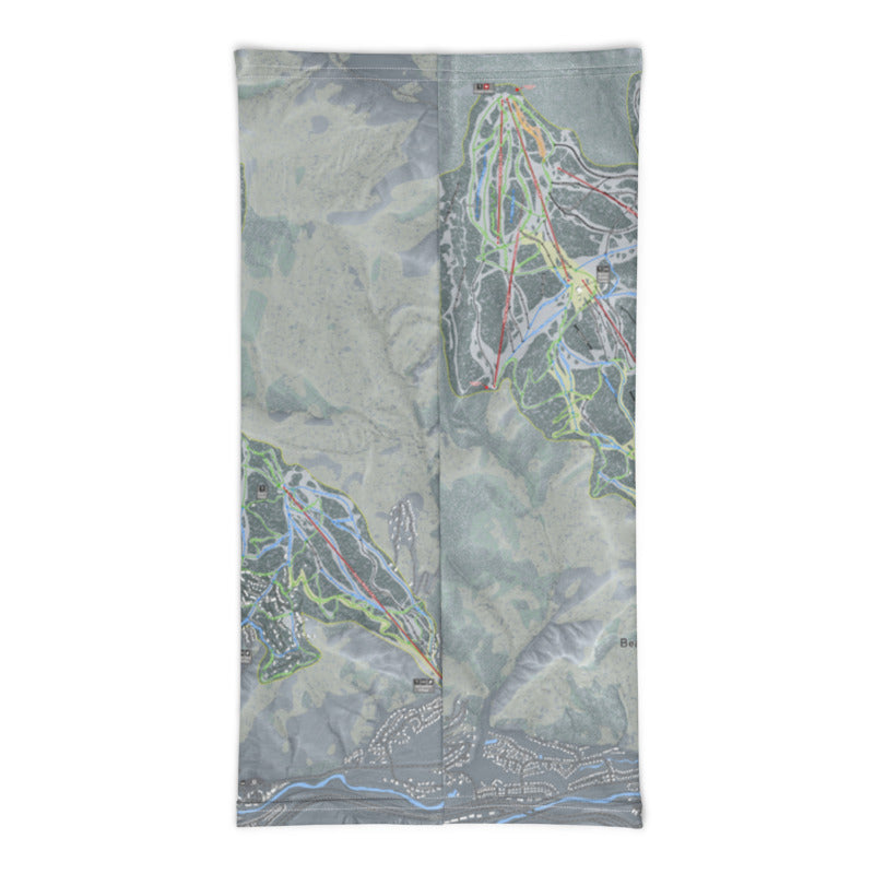 Beaver Creek, Colorado Ski Trail Map Printed Neck Gaiter - Powderaddicts