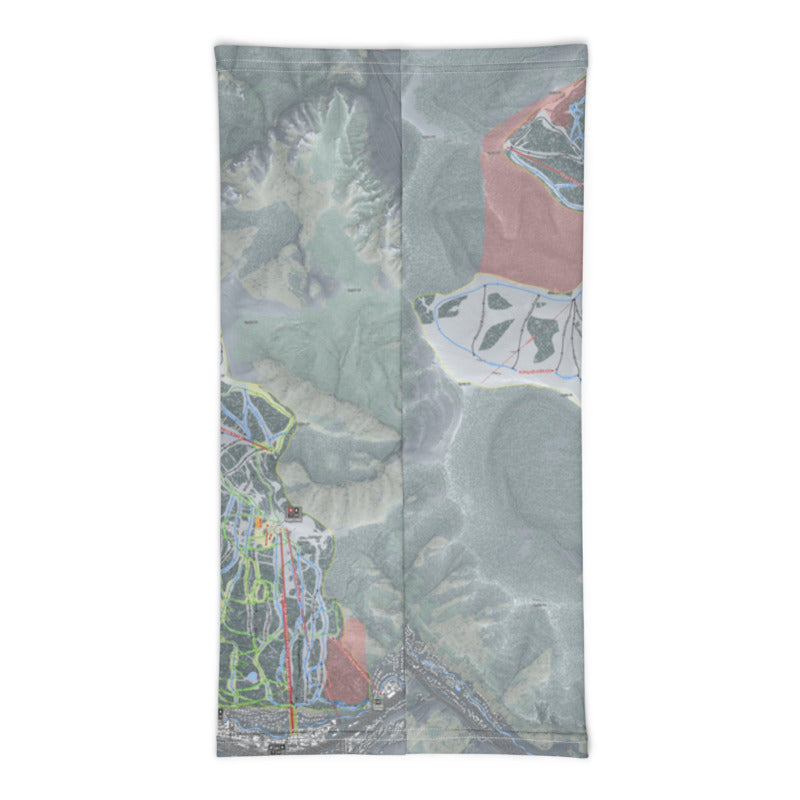 Vail, Colorado Ski Trail Map Printed Neck Gaiter - Powderaddicts