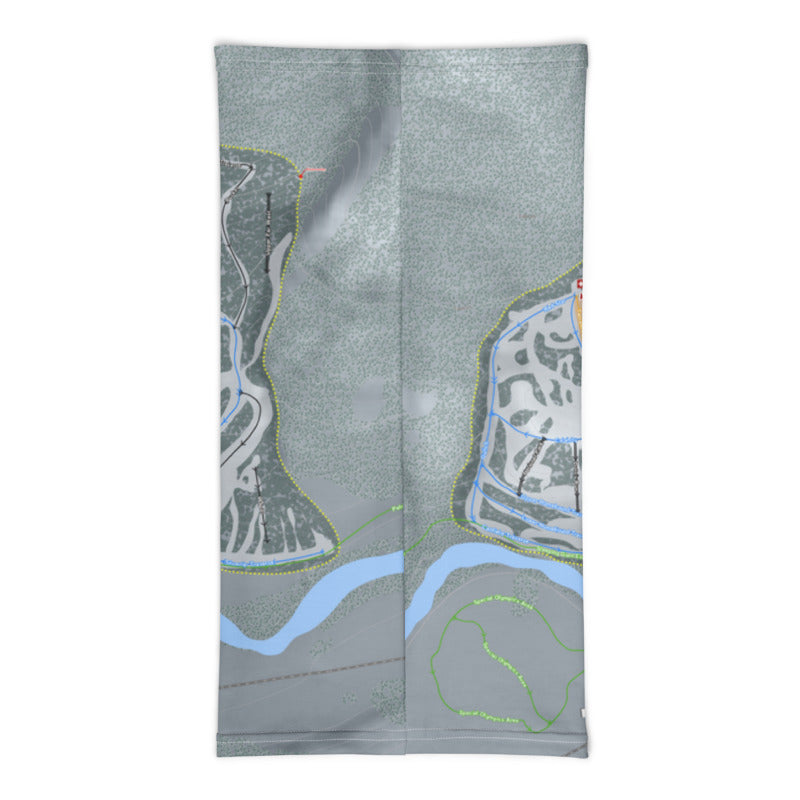 Sleeping Giant, Wyoming Ski Trail Map Printed Neck Gaiter - Powderaddicts