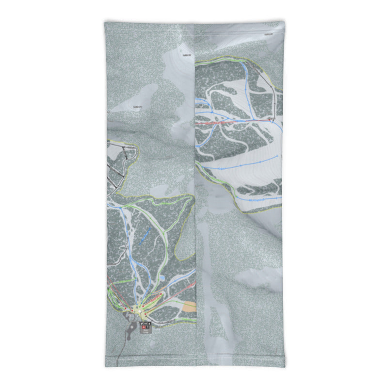 Discovery, Montana Ski Trail Map Printed Neck Gaiter - Powderaddicts