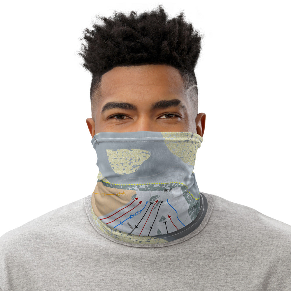 Brandywine, Ohio Ski Trail Map Printed Neck Gaiter - Powderaddicts