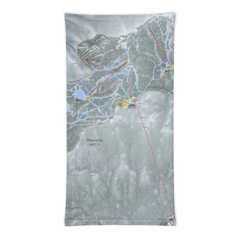 Heavenly, Nevada Ski Trail Map Printed Neck Gaiter - Powderaddicts