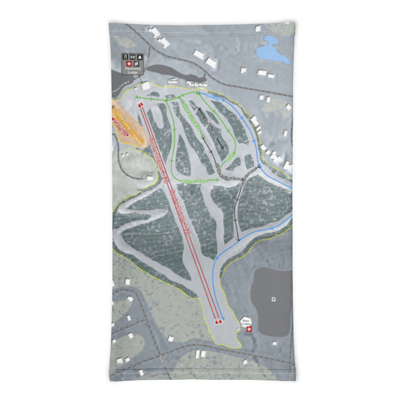 Eagle Rock, Pennsylvania Ski Trail Map Printed Neck Gaiter - Powderaddicts