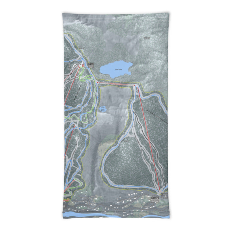 Loon Mountain, New Hampshire Ski Trail Map Printed Neck Gaiter - Powderaddicts