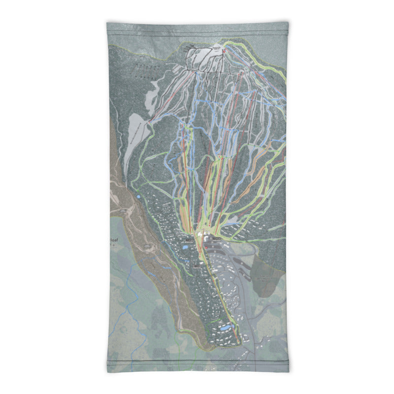 Sugarloaf, Maine Ski Trail Map Printed Neck Gaiter - Powderaddicts