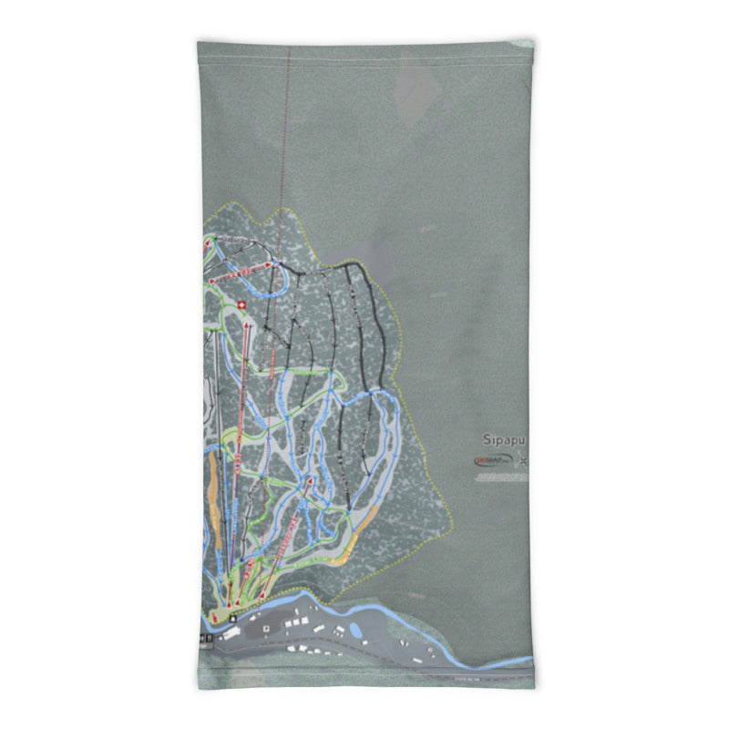 Sipapu, New Mexico Ski Trail Map Printed Neck Gaiter - Powderaddicts